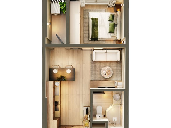 Căn hộ 1PN - Eco Retreat Sky Retreat