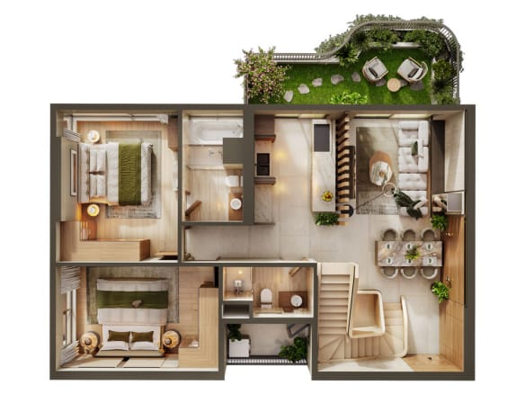 Căn hộ Duplex - Eco Retreat Sky Retreat