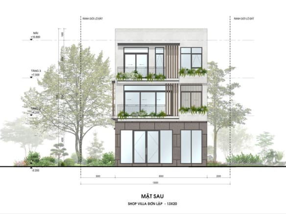 Sky Retreat - Shop Villa Đơn Lập 1 mặt sau