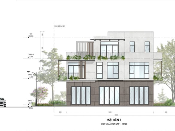 Sky Retreat - Shop Villa Đơn Lập 2 mặt bên