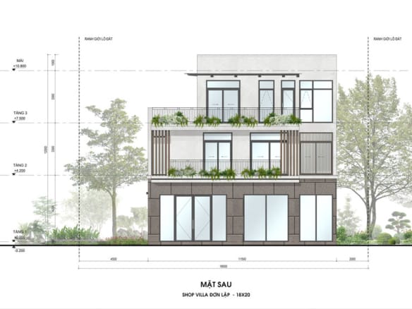 Sky Retreat - Shop Villa Đơn Lập 2 mặt sau