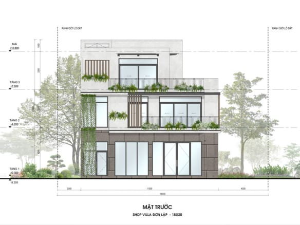 Sky Retreat - Shop Villa Đơn Lập 2 mặt trước