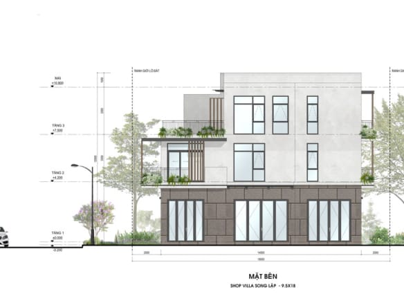 Sky Retreat - Shop Villa Song Lập 1 mặt bên