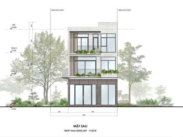 Sky Retreat - Shop Villa Song Lập 1 mặt sau