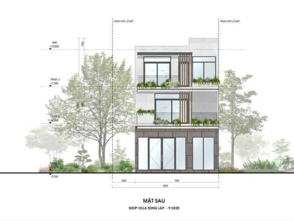 Sky Retreat - Shop Villa Song Lập 2 mặt sau