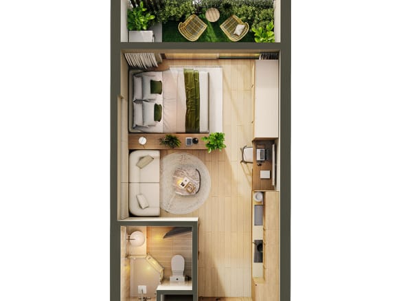 Căn hộ Studio - Eco Retreat Sky Retreat