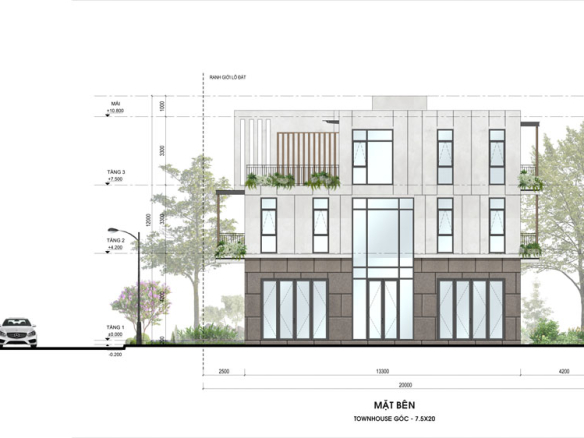 Sky Retreat - Town House Góc mặt bên