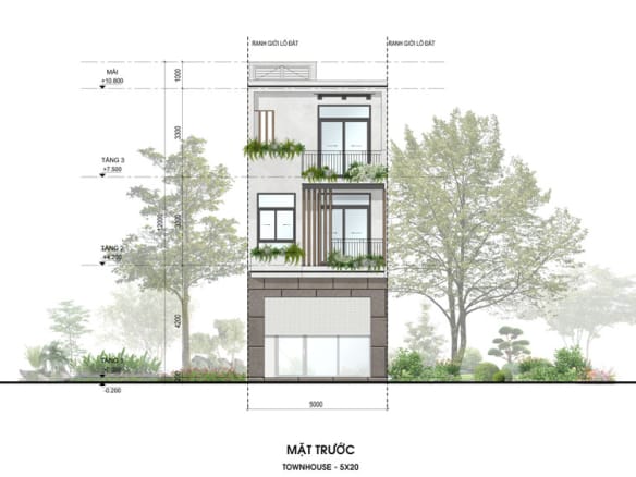 Sky Retreat - Town House Điển hình mặt trước