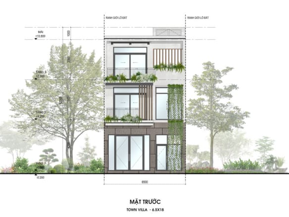 Sky Retreat - Town Villa Điển hình mặt trước