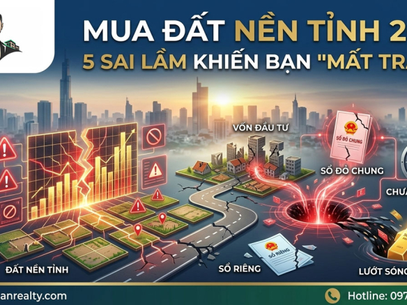 5 Sai lầm "mất trắng" khi mua đất nền tỉnh 2026