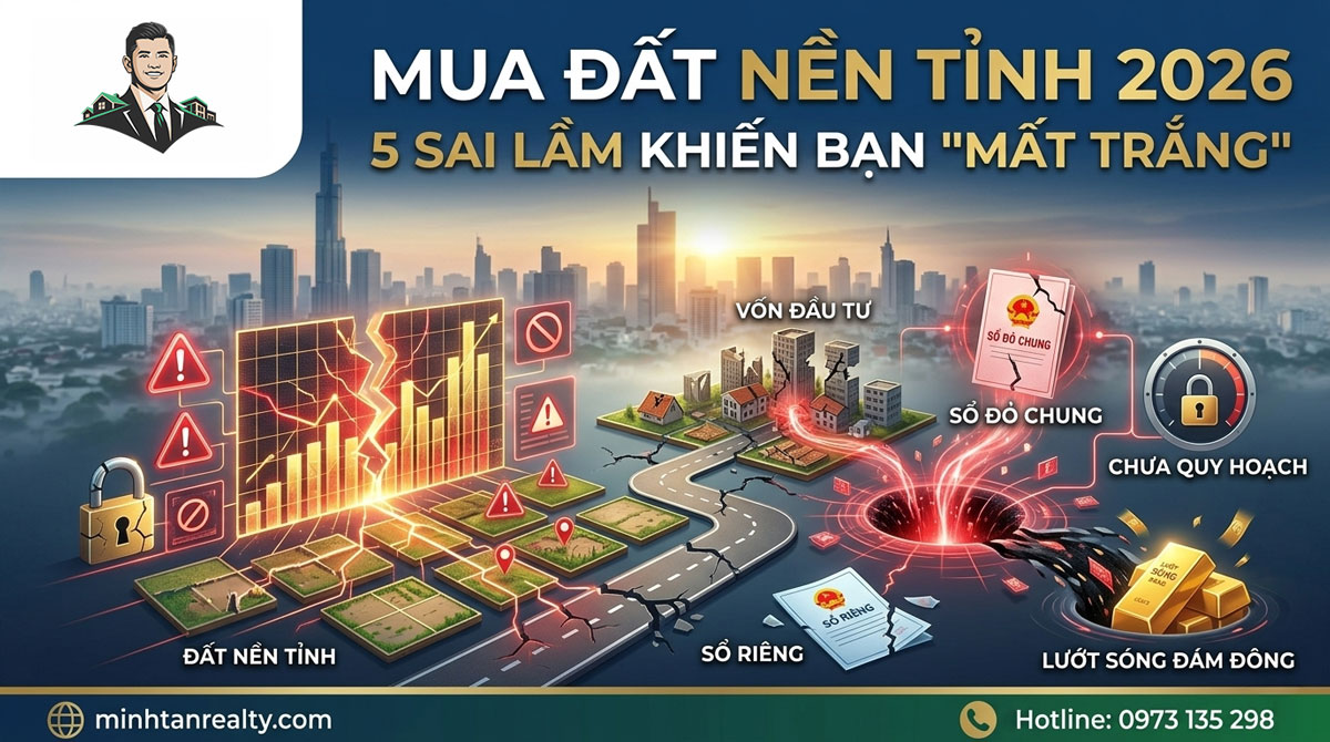5 Sai lầm "mất trắng" khi mua đất nền tỉnh 2026