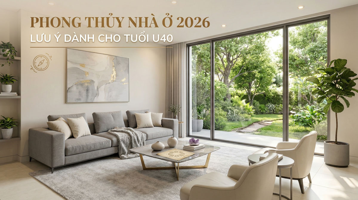 Phong Thủy Nhà Ở Năm 2026 Cho Tuổi U40: Bí Quyết Hanh Thông Tài Lộc