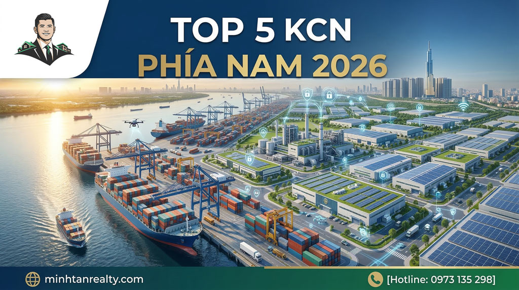 Top 5 khu công nghiệp phía Nam 2026 tiềm năng nhất Minh Tân Realty