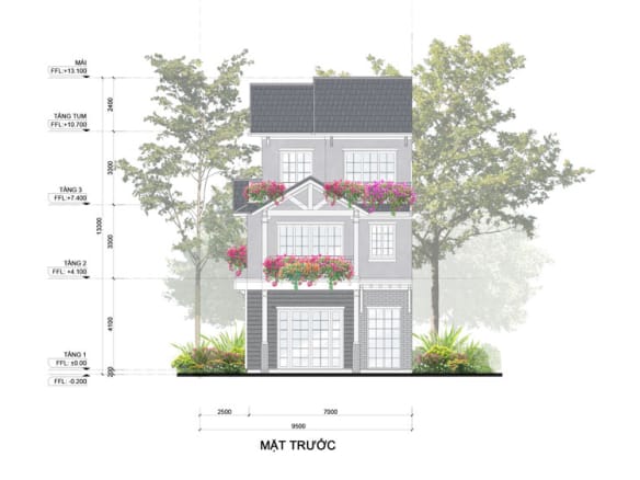 Home Retreat - Shop Villa Song Lập mặt trước