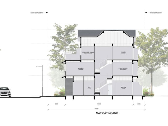 Home Retreat - Townhouse mặt cắt ngang