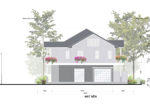 Home Retreat - Villa Song Lập mặt bên