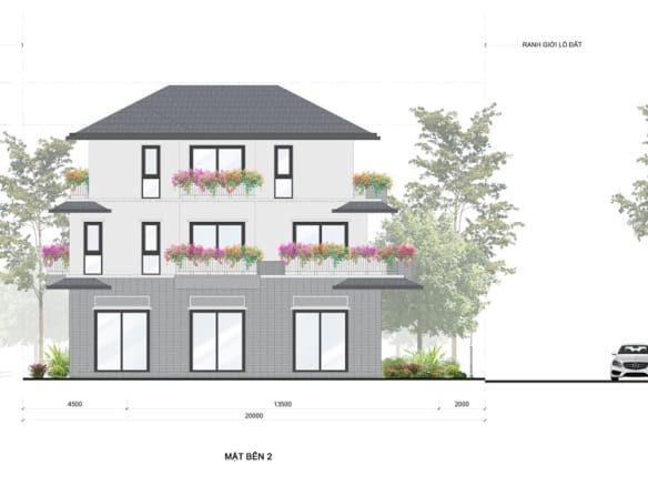 Mùa lễ hội - Rừng mai Shop Villa đơn lập mặt bên