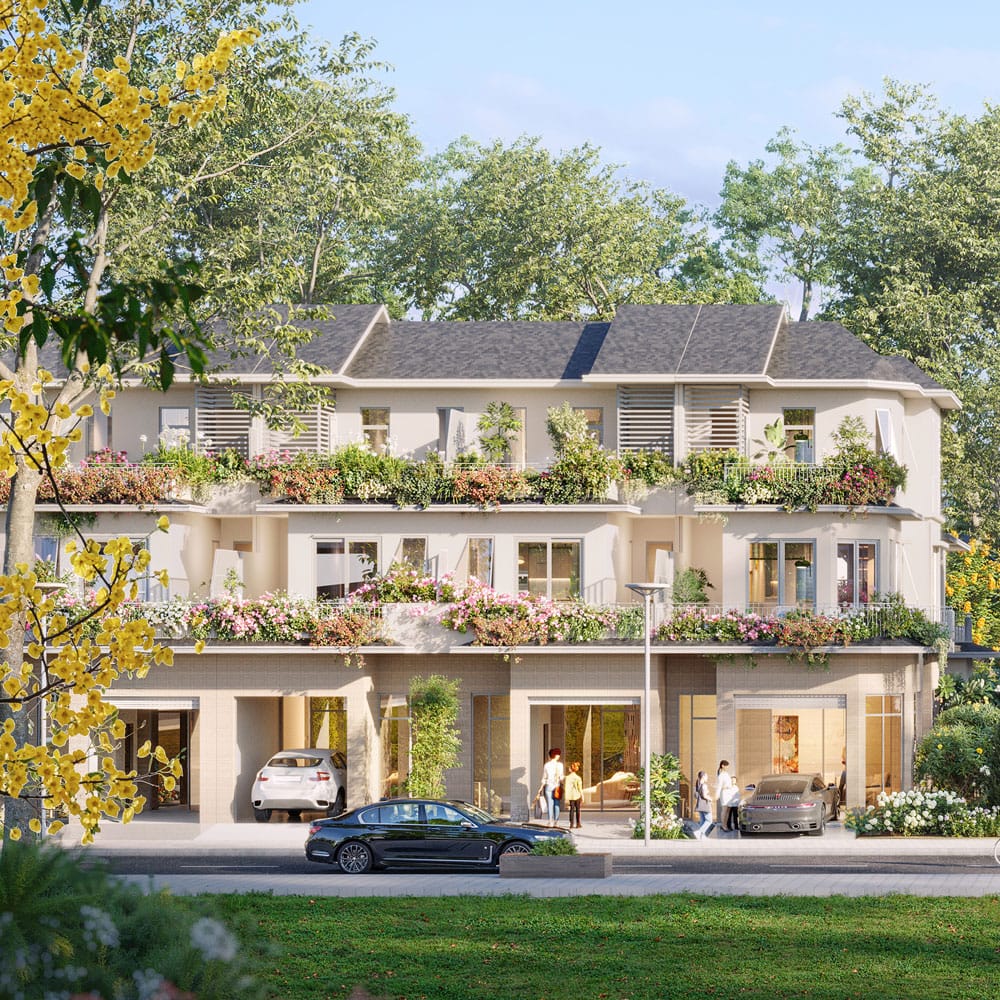 Mùa lễ hội - Rừng mai Townhouse mẫu e