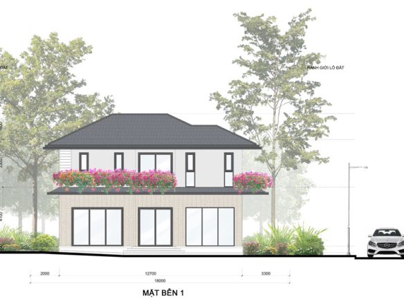 Mùa lễ hội - Rừng mai Villa đơn lập mặt bên