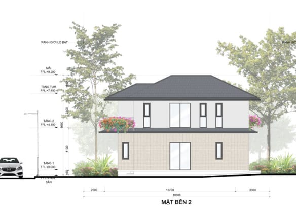 Mùa lễ hội - Rừng mai Villa đơn lập mặt bên