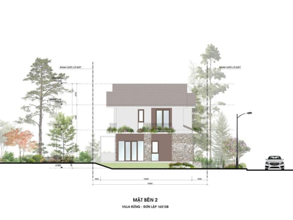 Retreat Forest Villa rừng đơn lập 2 mặt bên