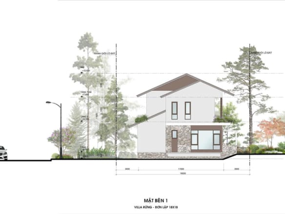 Retreat Forest Villa rừng đơn lập 6 mặt bên