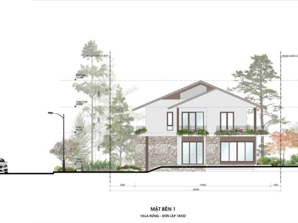 Retreat Forest Villa rừng đơn lập 3 mặt bên