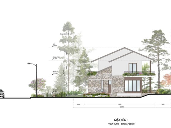 Retreat Forest Villa rừng đơn lập 4 mặt bên