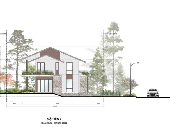 Retreat Forest Villa rừng đơn lập 4 mặt bên