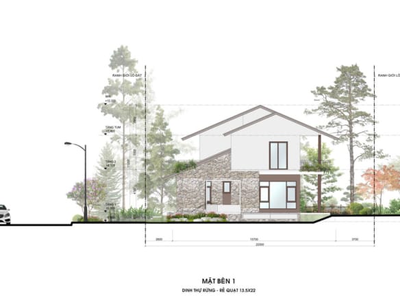 Retreat Forest Dinh thự rừng mặt bên