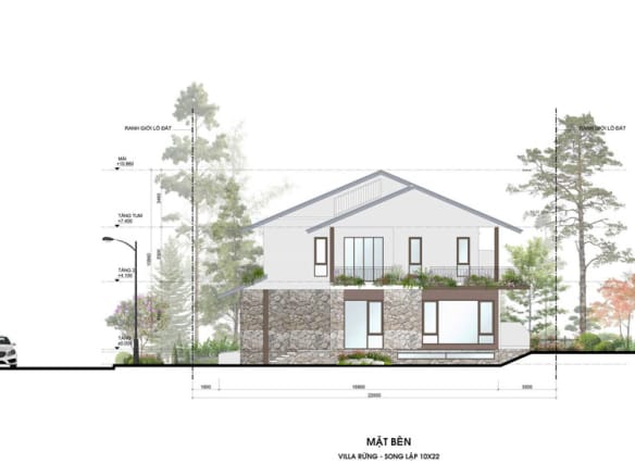 Retreat Forest Villa rừng song lập mặt bên