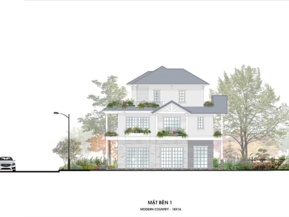 Retreat Island Shop Villa đơn lập mặt bên