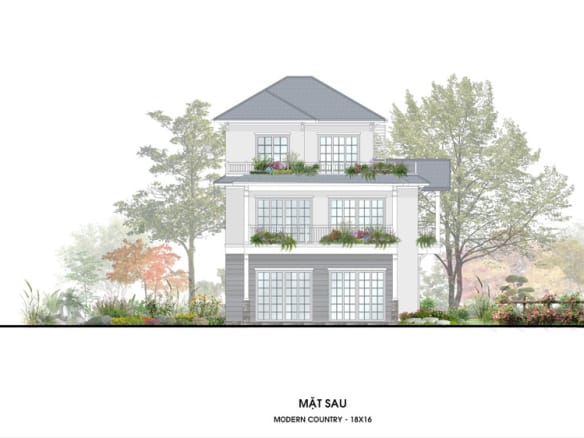 Retreat Island Shop Villa đơn lập mặt sau