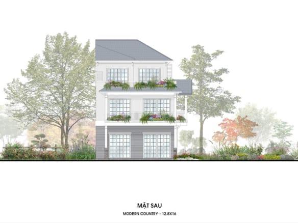 Retreat Island Shop Villa song lập m-country mặt sau