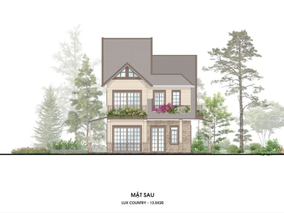 Retreat Island Villa đơn lập l-country-1 mặt sau