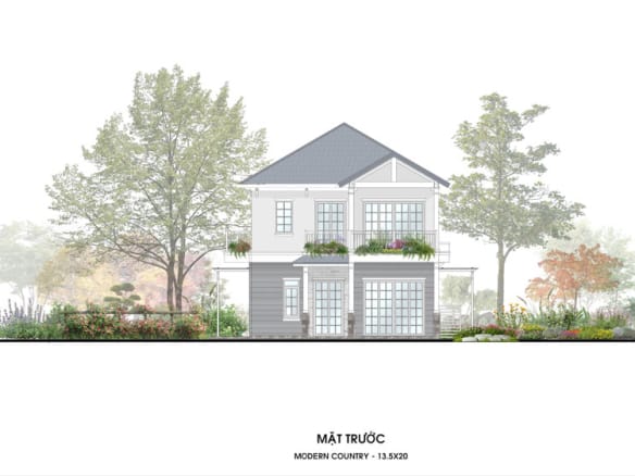 Retreat Island Villa đơn lập m-country-1 mặt trước