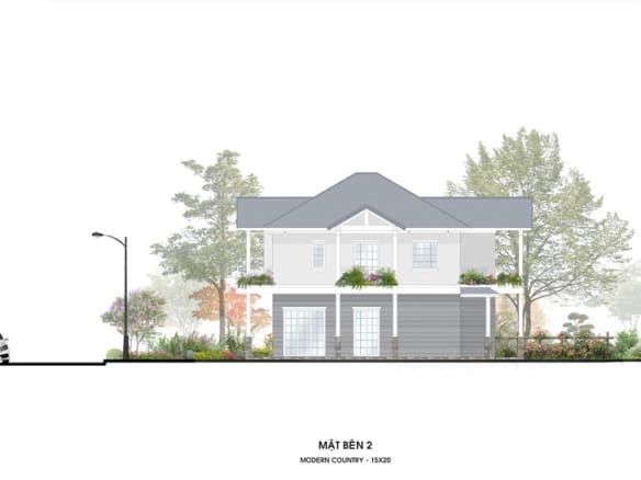 Retreat Island Villa đơn lập m-country-2 mặt bên