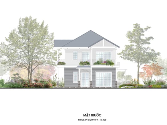 Retreat Island Villa đơn lập m-country-2 mặt trước