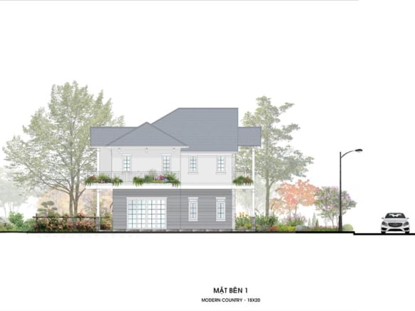 Retreat Island Villa đơn lập m-country-3 mặt bên