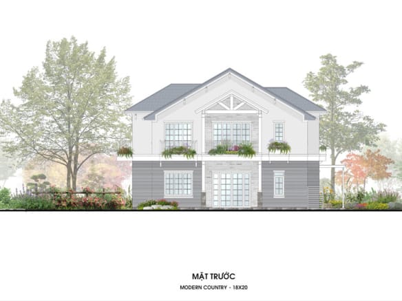 Retreat Island Villa đơn lập m-country-3 mặt trước