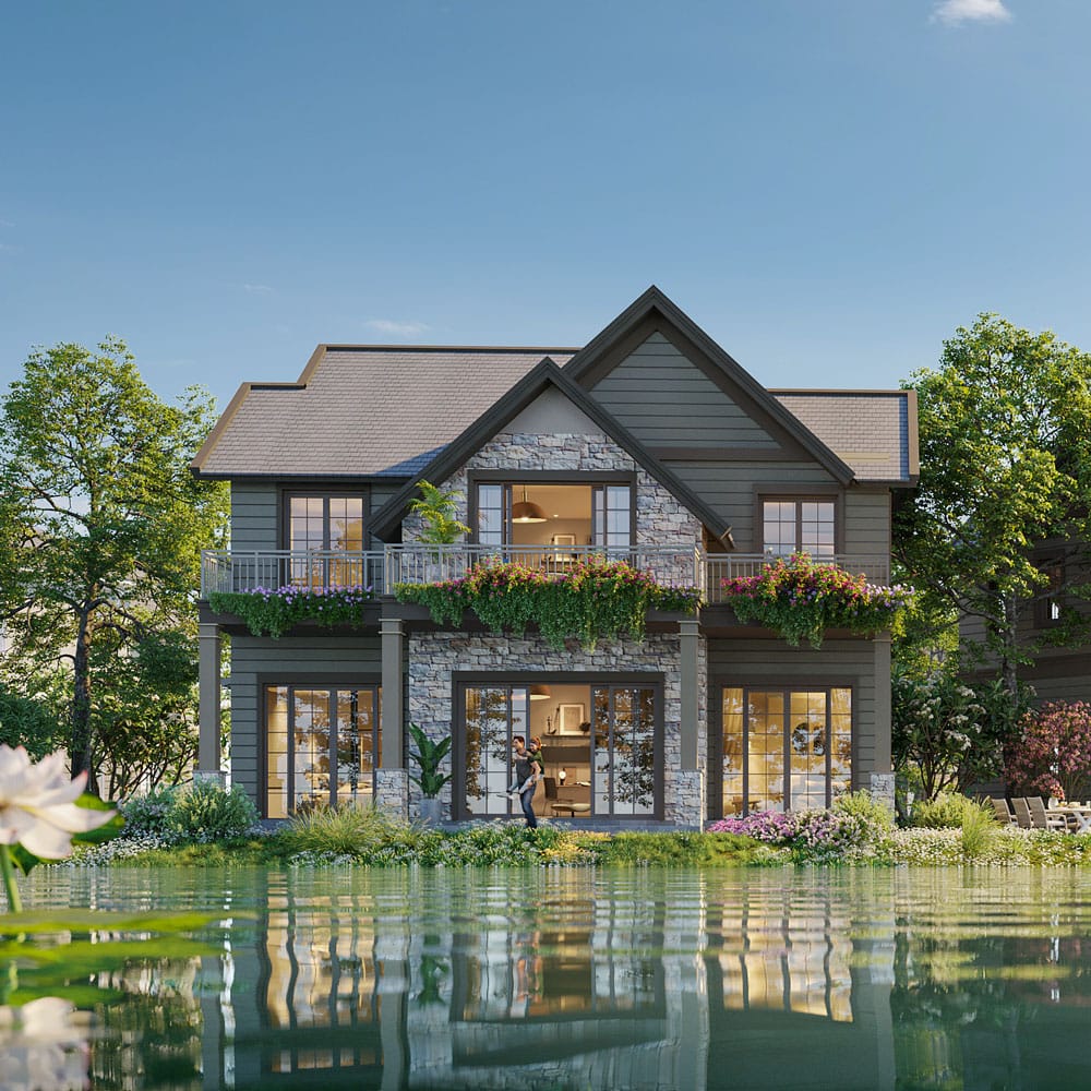 Retreat Island Villa đơn lập rẻ quạt L-country