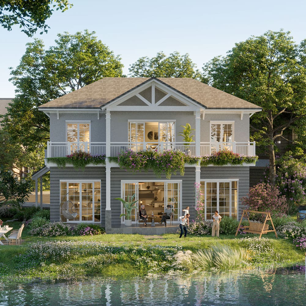 Retreat Island Villa đơn lập rẻ quạt M-country