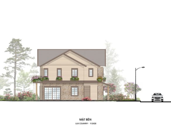 Retreat Island Villa song lập l-country mặt bên