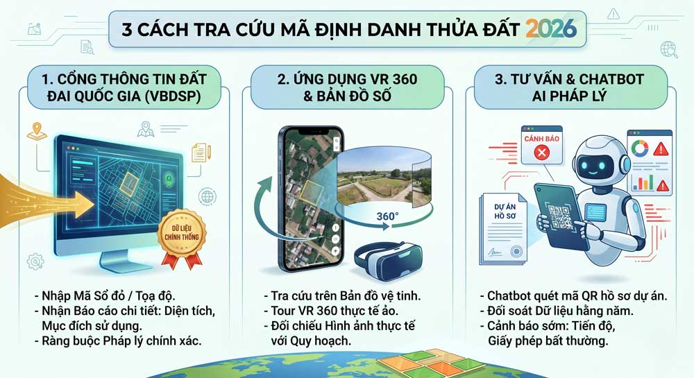 3 cách tra cứu mã định danh thửa đất 2026