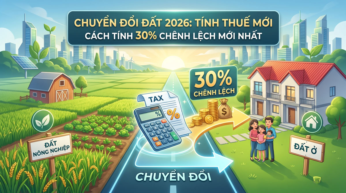 Chuyển đổi đất nông nghiệp lên đất ở 2026