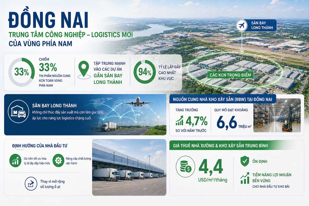 Đồng Nai và sức hút từ hệ sinh thái Logistics sân bay Long Thành