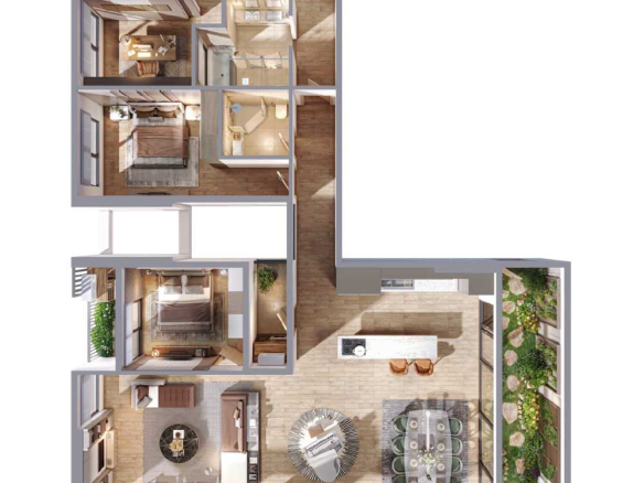 Forest Onsen R1 - Căn hộ Penthouse