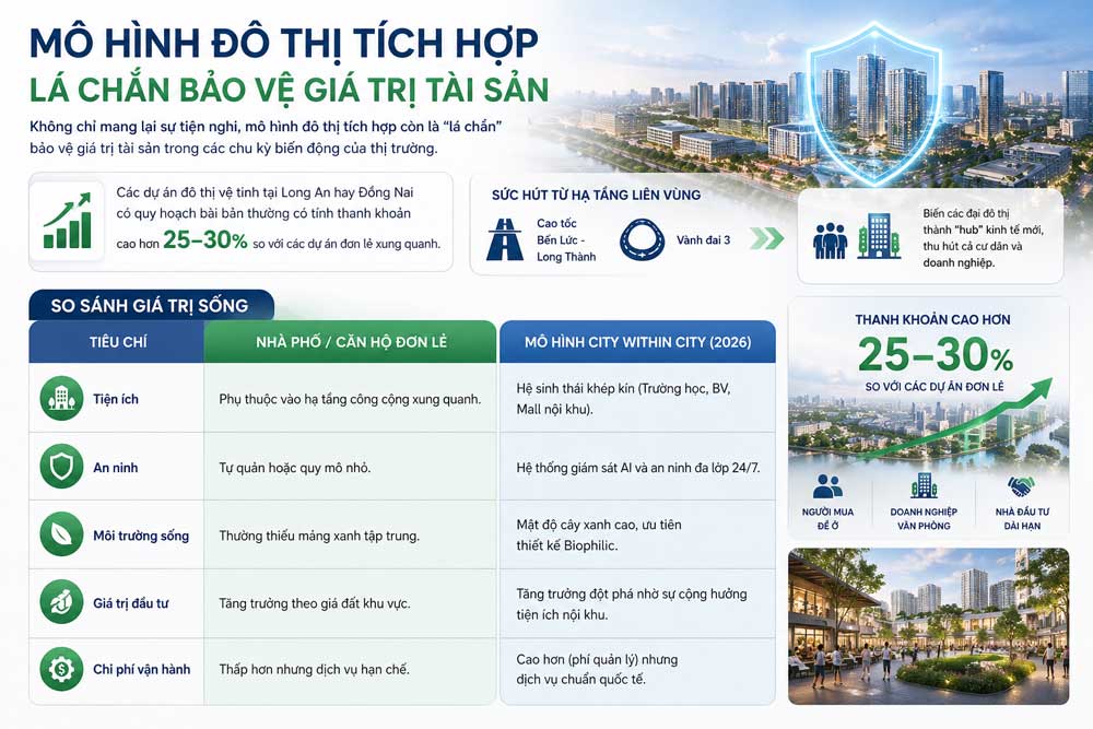 Lợi ích mô hình đô thị tích hợp