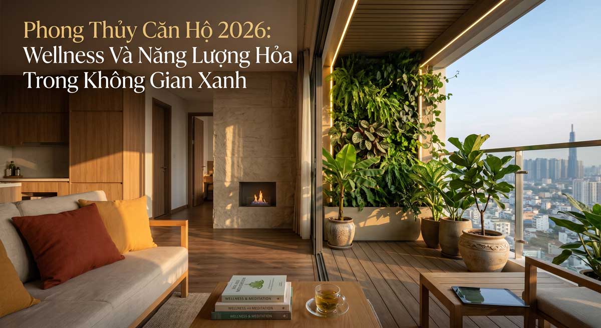 Phong Thủy Căn Hộ 2026: Wellness Và Năng Lượng Hỏa Trong Không Gian Xanh