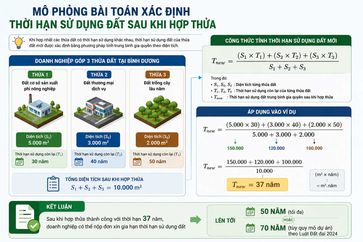 Chiến Lược M&A Và Hợp Thửa Các Quỹ Đất Không Đồng Nhất Về Mục Đích Sử Dụng Theo Nghị Quyết 254/2025/QH15 3 Cách xác định thời hạn sử dụng đất sau khi hợp thửa